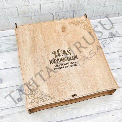 Lazer kesim Kuyumcu Büyük Set Kutusu